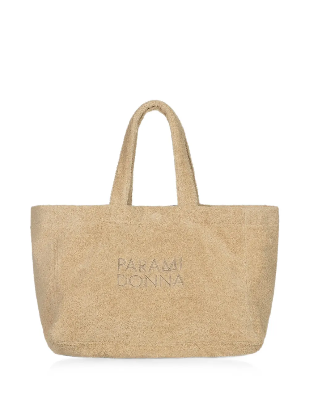 PARAMIDONNA logo-embroidered tote bag - Nude