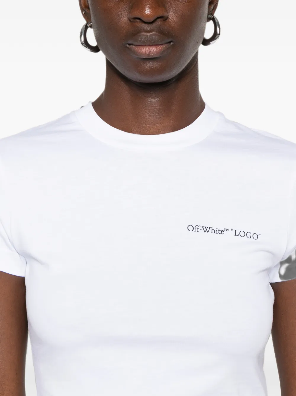 Off-White T-shirt met logoprint Wit