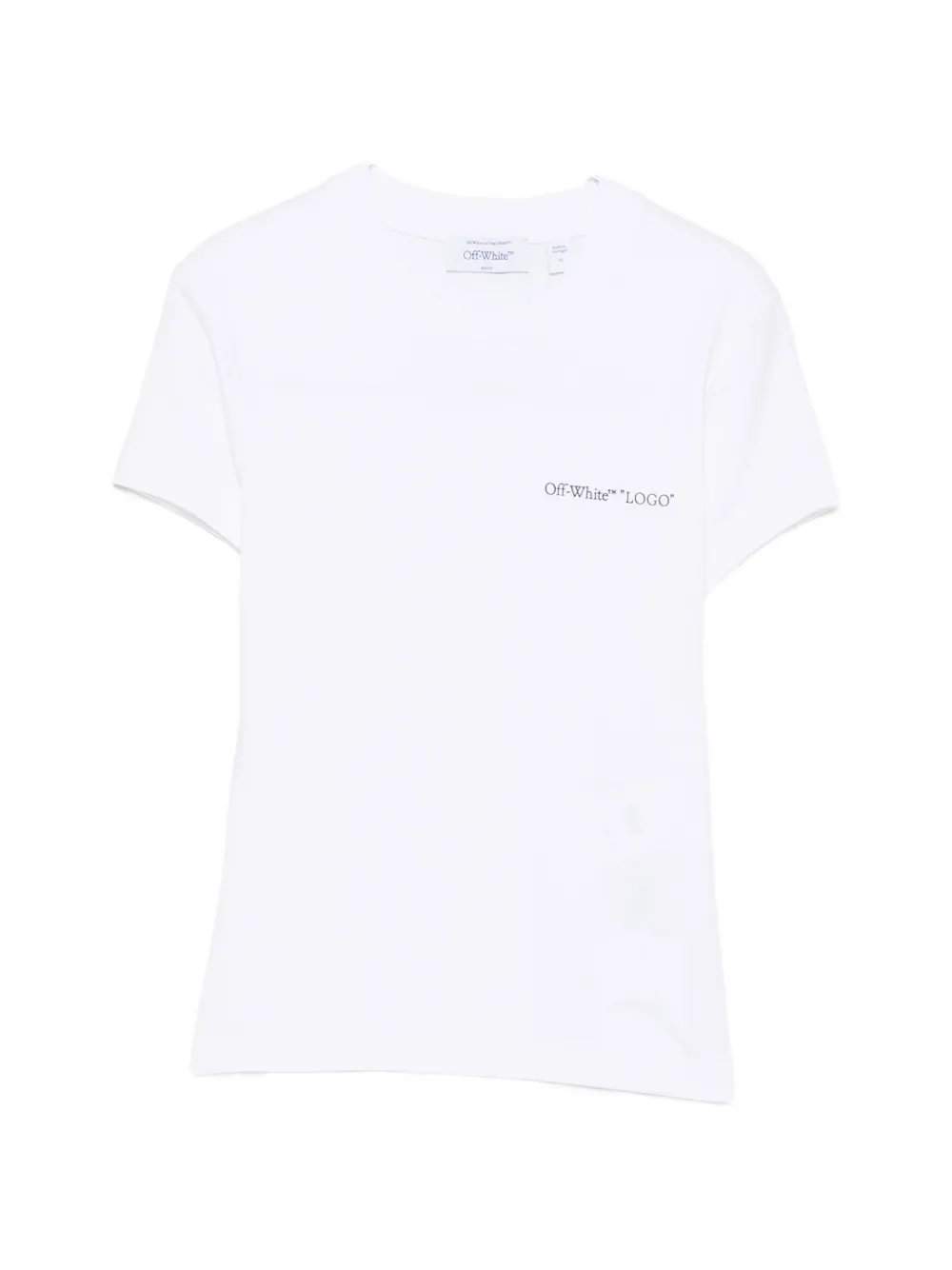 Off-White logo-print short-sleeve T-shirt - Bianco