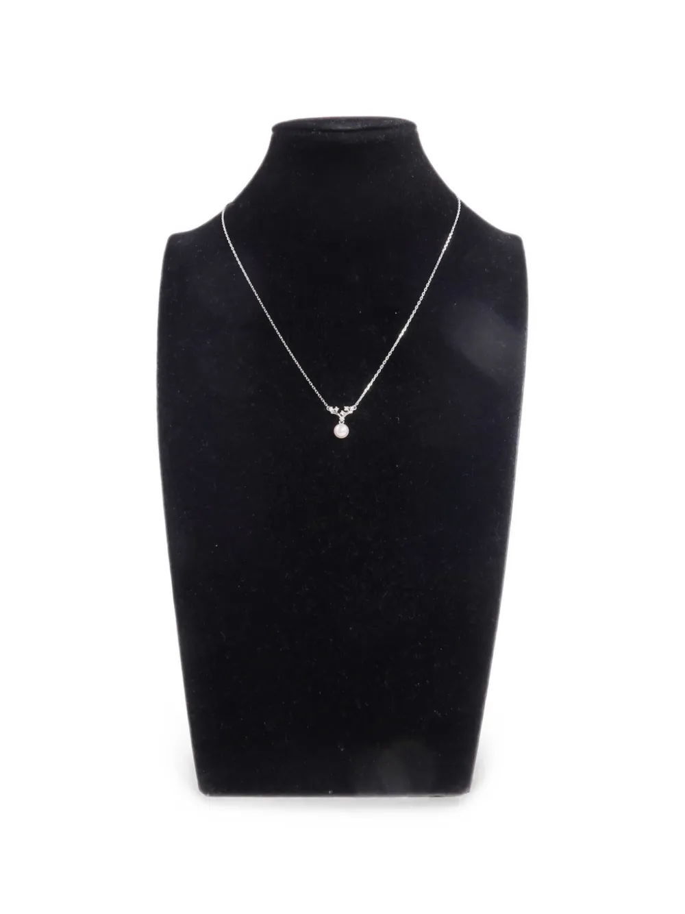 Pre-owned Tasaki Pearl-pendant Necklace In Silver