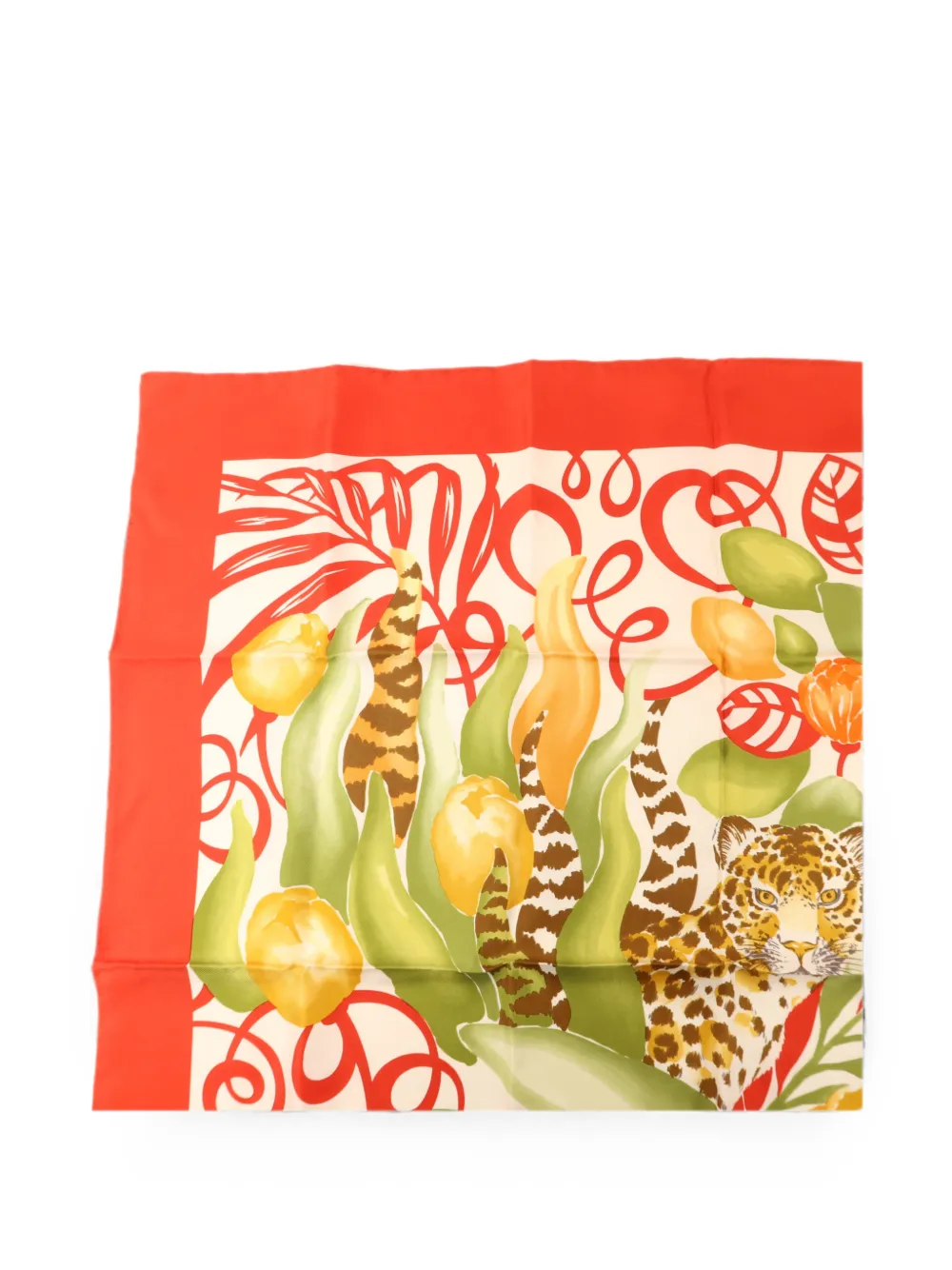 Ferragamo Pre-Owned floral-print scarf - Rosso
