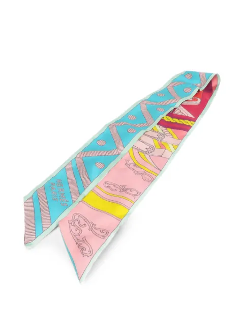 Hermès Pre-Owned graphic-print silk scarf