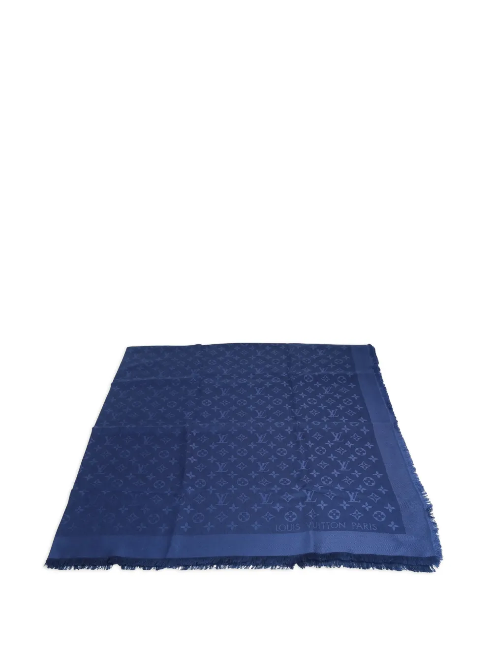 Louis Vuitton Pre-Owned monogram-pattern scarf - Blu