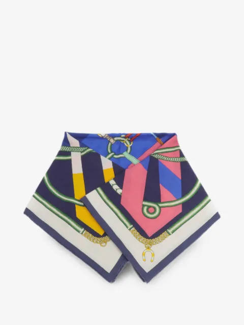 Hermès Pre-Owned mascada con estampado gráfico