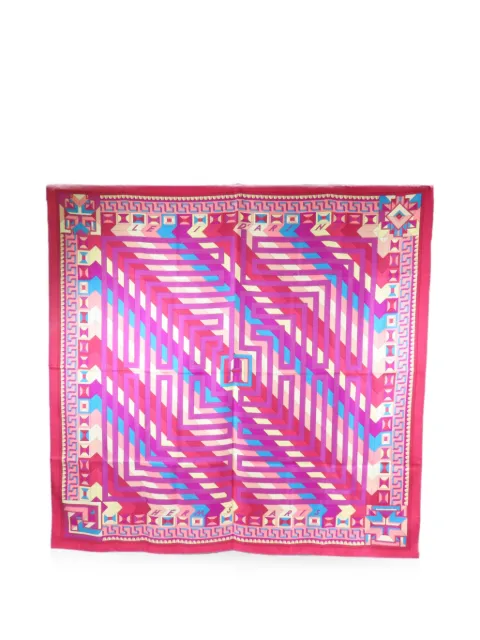 Hermès Pre-Owned pañuelo con estampado geométrico