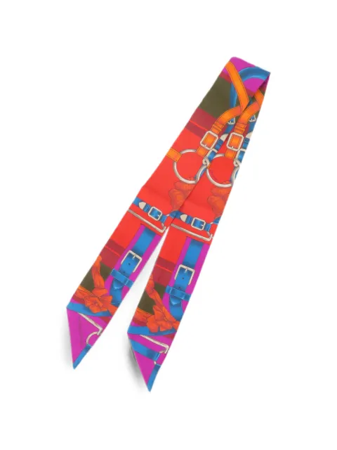 Hermès Pre-Owned logo-print scarf