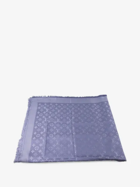 Louis Vuitton Pre-Owned monogram-pattern fringe scarf