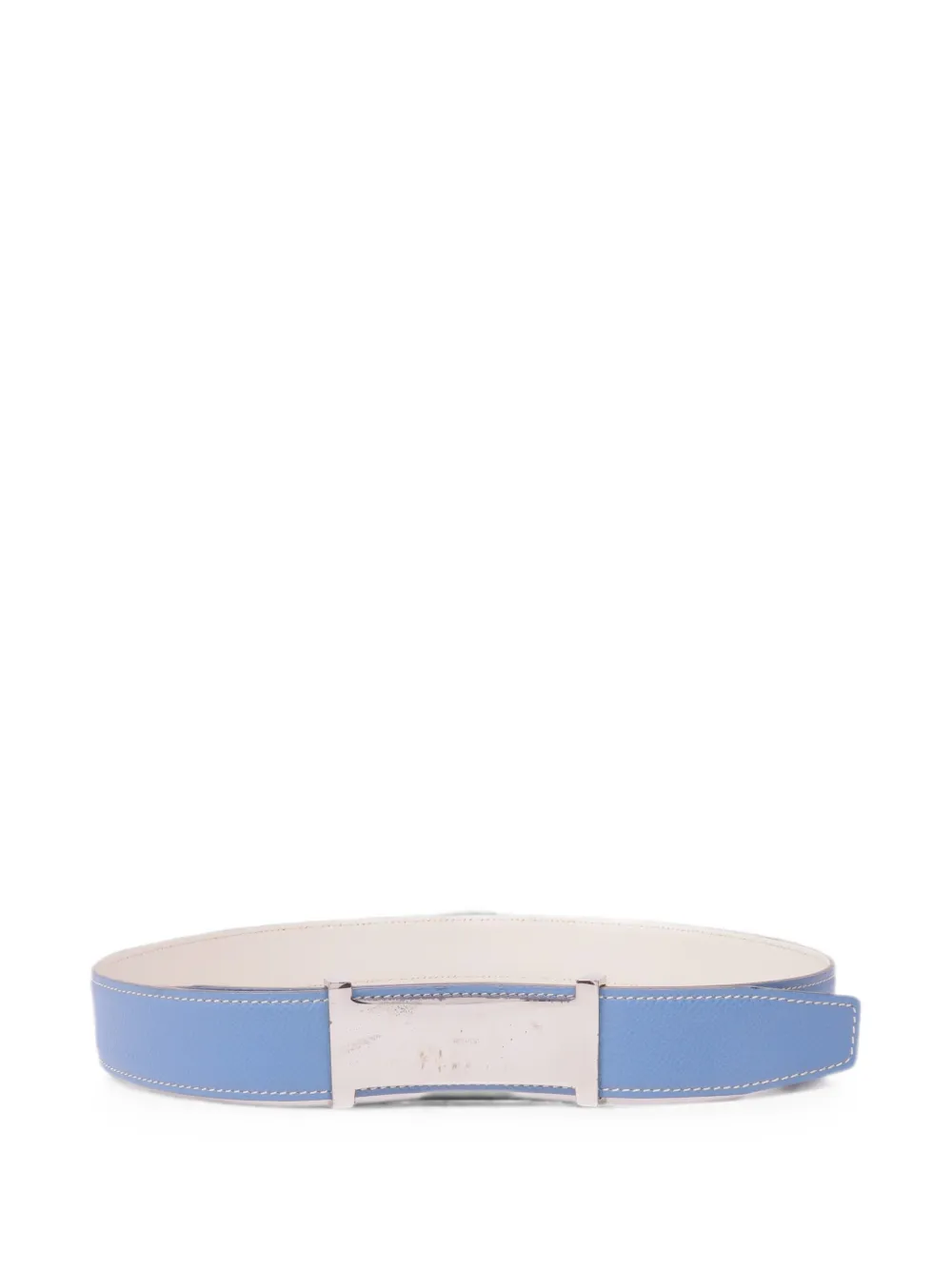 Hermès Pre-Owned Epsom leather belt - Blu