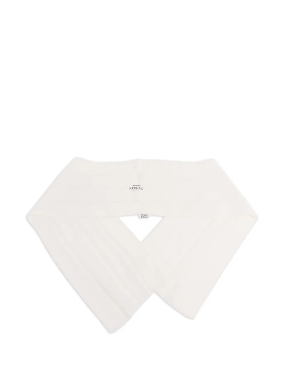 Pre-owned Hermes Silk Tie In Neutral