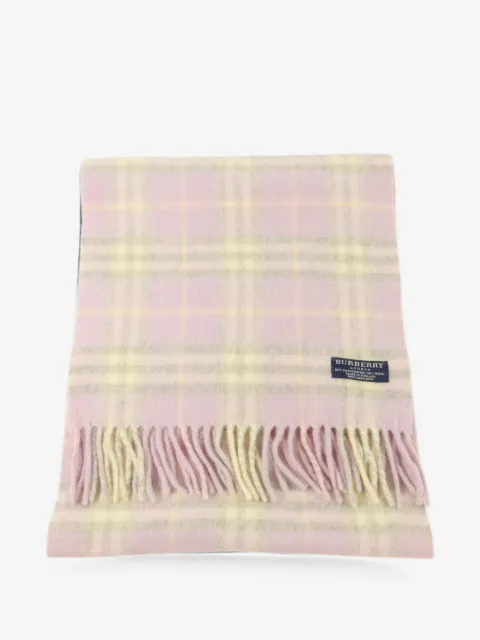 Burberry Pre-Owned check-print fringed scarf