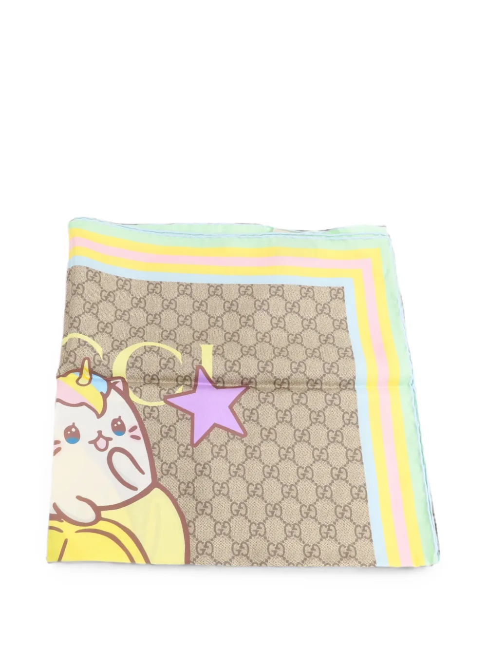 Gucci Pre-Owned x Bananya GG scarf - Toni neutri
