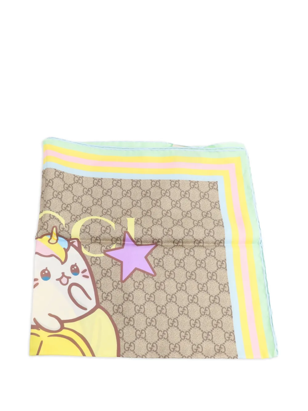 Gucci Pre-Owned x Bananya GG scarf - Nude