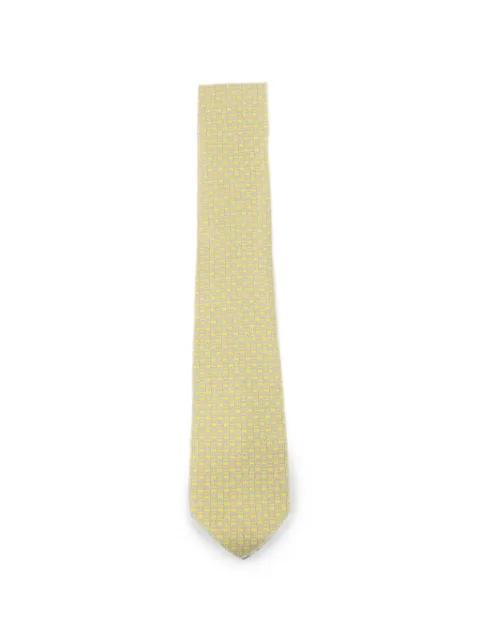 Ferragamo Pre-Owned Gancini-print tie