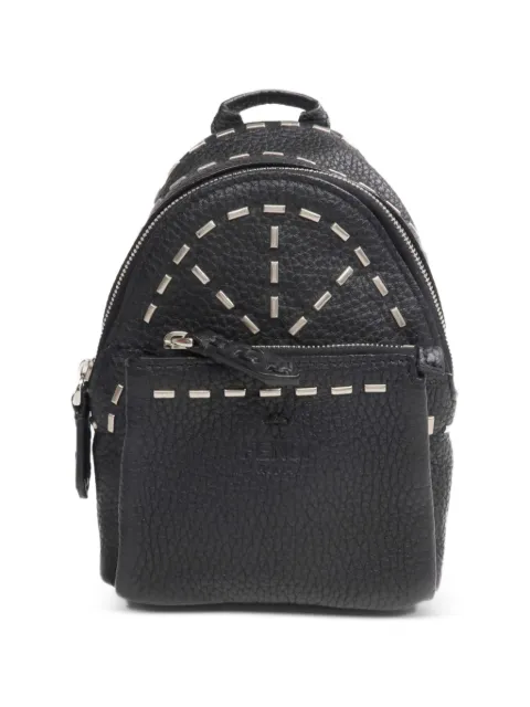 Fendi Pre-Owned Selleria Roman leather backpack charm