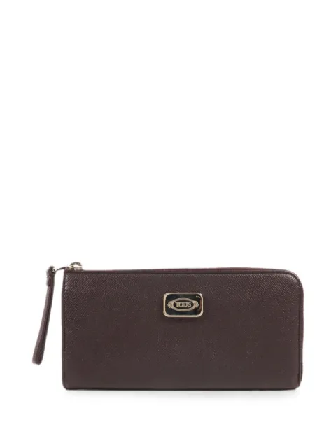 Tod's Vintage logo-plaque wallet