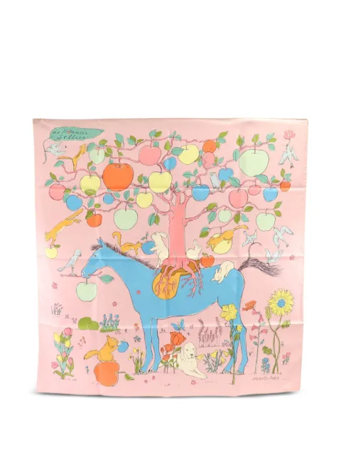 Hermès Pre-Owned Le Pommier Sellier scarf