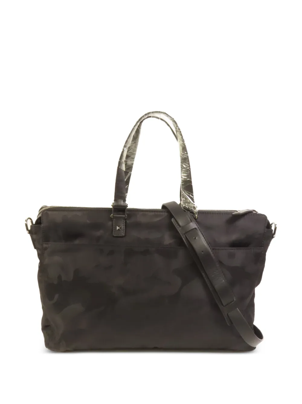Valentino Garavani Pre-Owned Aktentasche mit Camouflage-Print - Schwarz