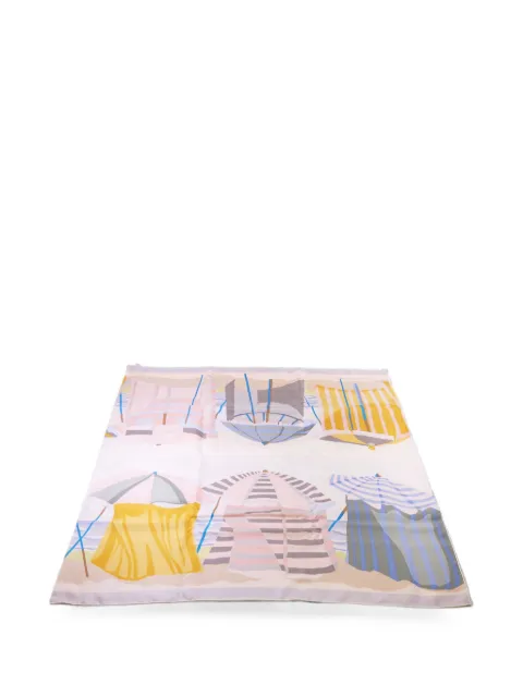 Hermès Pre-Owned beach-print scarf