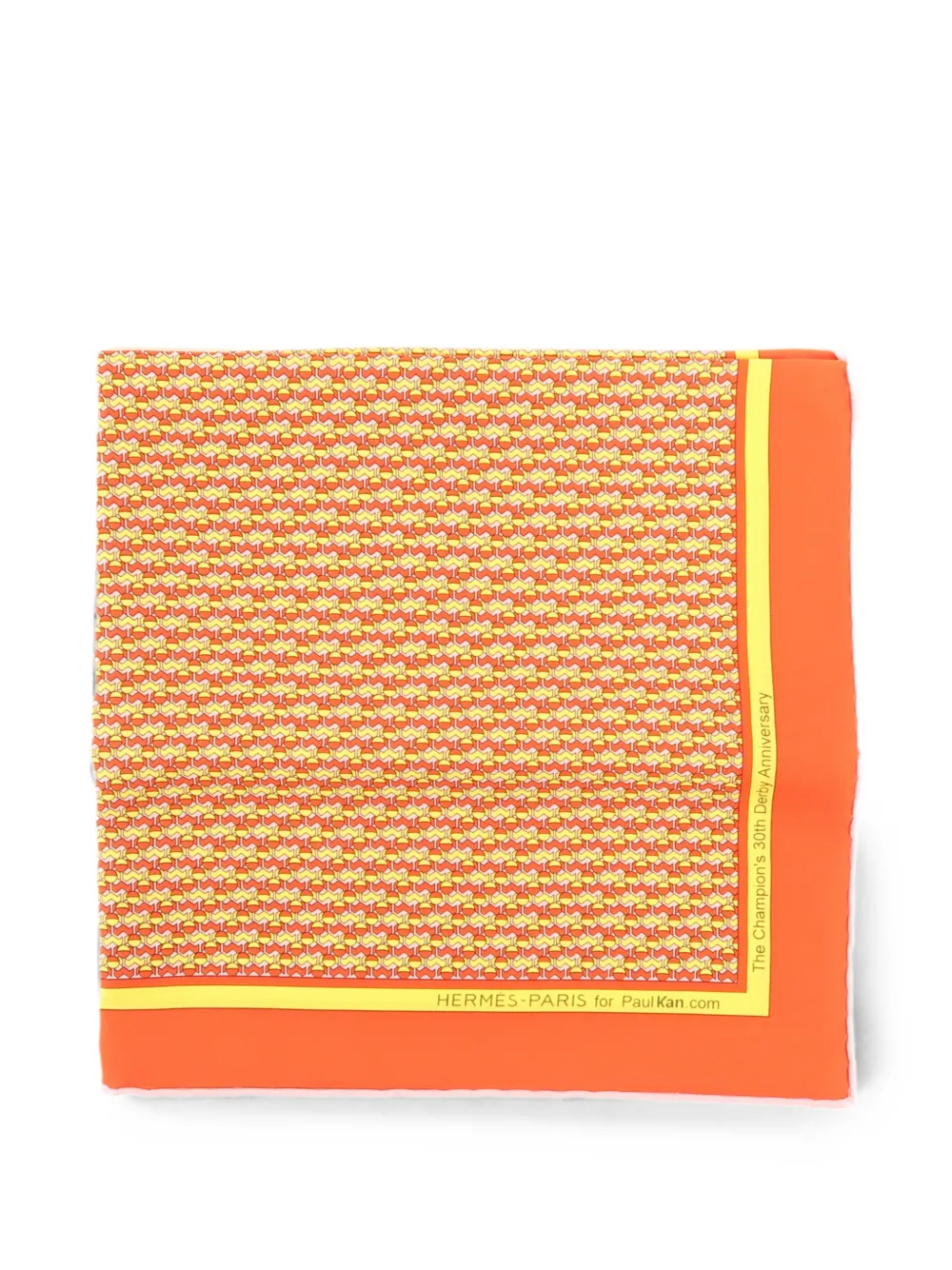 Hermès Pre-Owned geometric-print scarf - Arancione