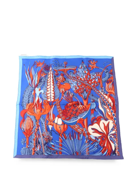 Hermès Pre-Owned Fantaisies Botaniques silk scarf