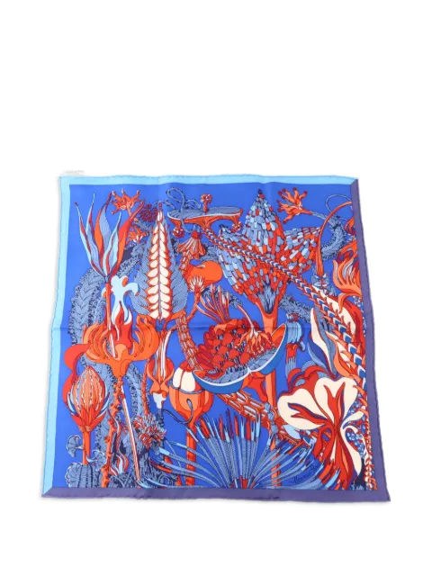 Hermès Pre-Owned Fantaisies Botaniques silk scarf