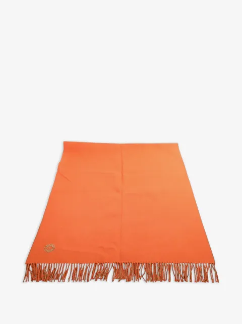 Hermès Pre-Owned fringed cashmere scarf