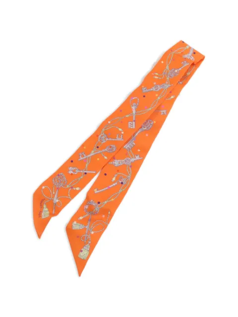 Hermès Pre-Owned 트윌리 키 프린트 스카프