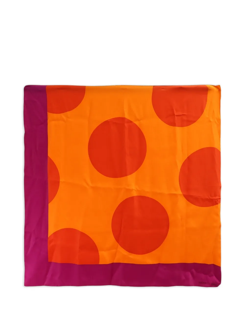 Hermès Pre-Owned Foulard a pois - Arancione