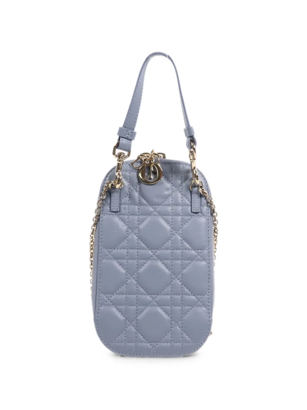 Christian Dior Pre-Owned Borsa a spalla Call'In Dior Cannage - Blu
