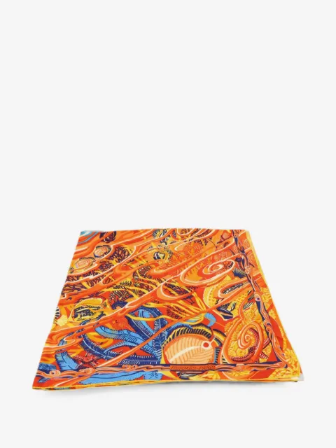 Hermès Pre-Owned ocean-print silk scarf