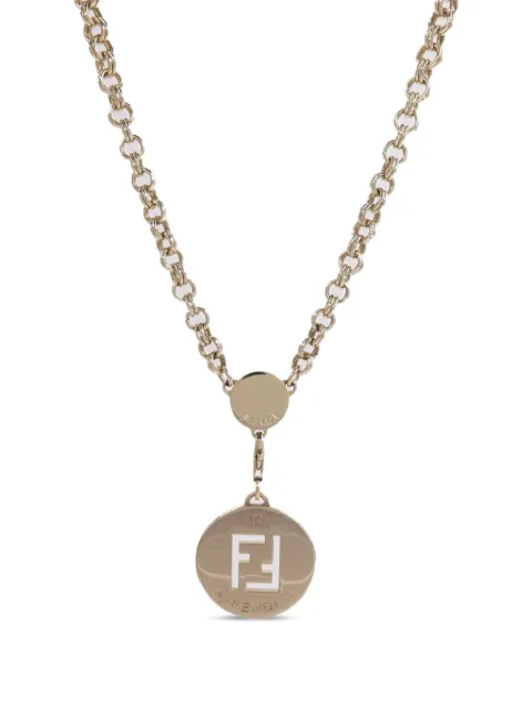 Fendi Pre-Owned Identification pendant necklace