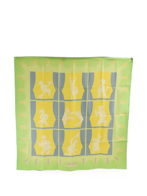 Bvlgari Pre-Owned illustrative-print silk scarf