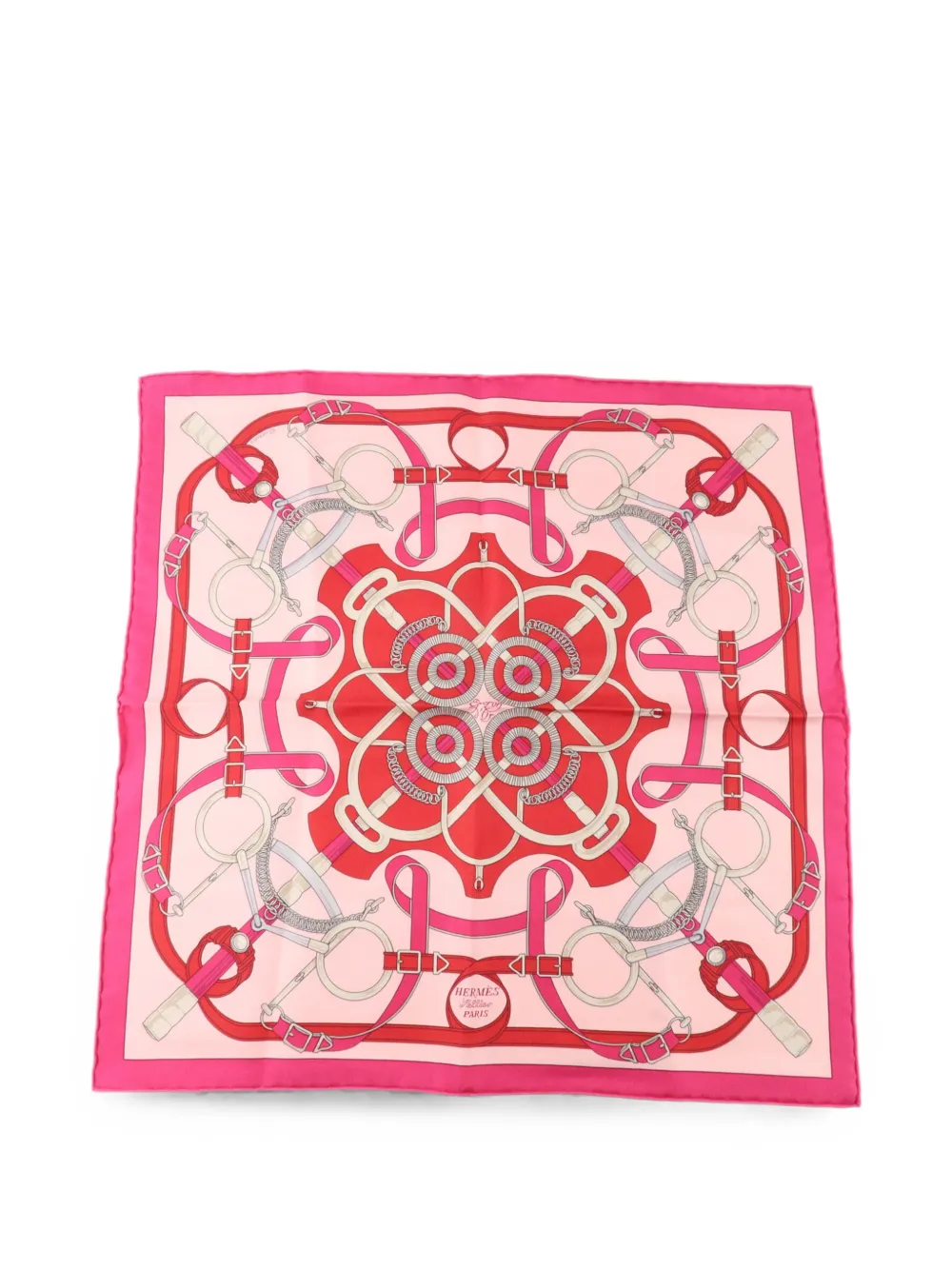 Hermès Pre-Owned equestrian-print scarf - Rosa