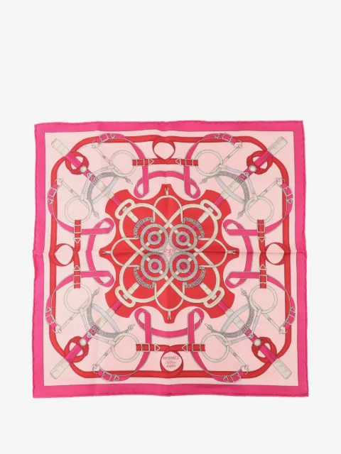 Hermès Pre-Owned mascada con estampado ecuestre