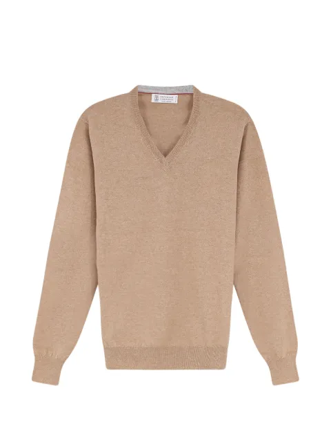 Brunello Cucinelli jersey con cuello en V
