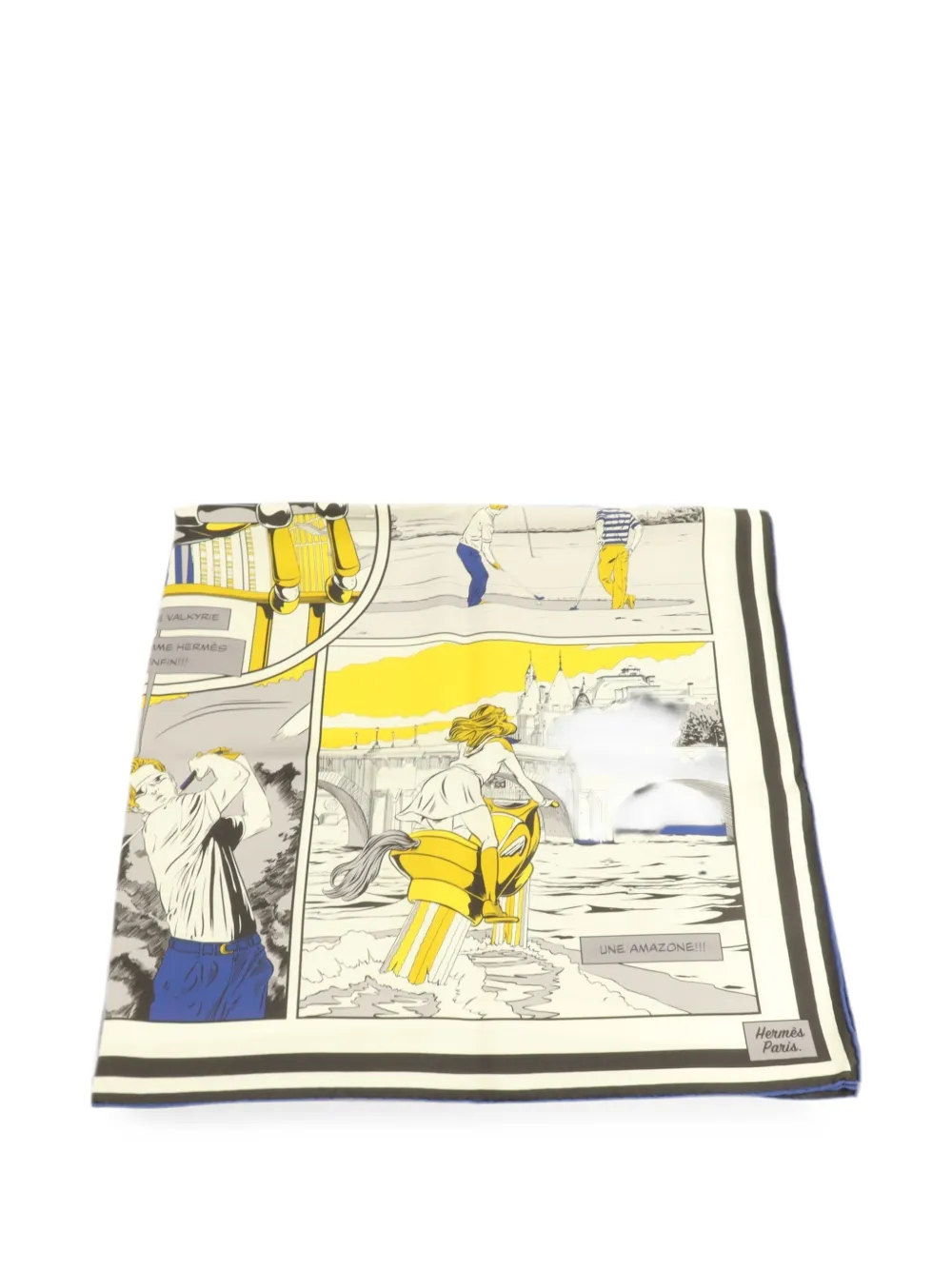 Hermès Pre-Owned Wow 90 double-face scarf - Bianco