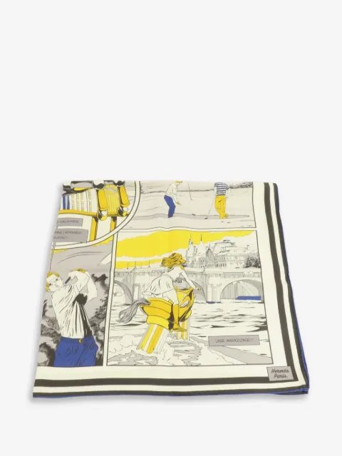 Hermès Pre-Owned Wow 90 double-face scarf