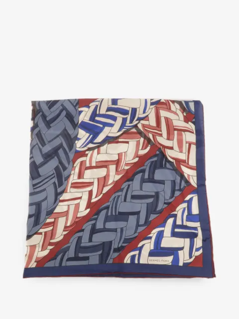 Hermès Pre-Owned rope-print scarf
