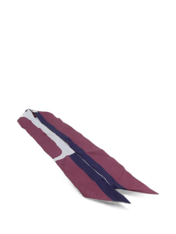 Dior Pre-owned Mitzah Silk Scarf in Purple