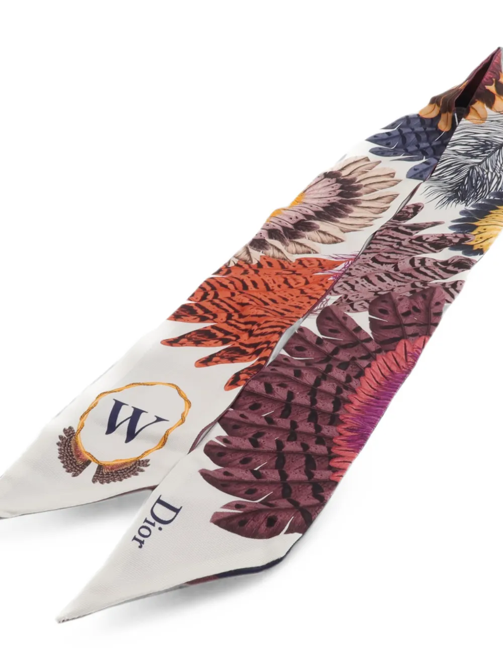Dior Pre-owned Mitzah Silk Scarf in Purple, view 4