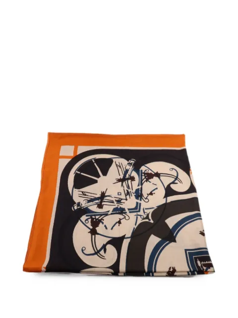 Hermès Pre-Owned mascada con estampado gráfico