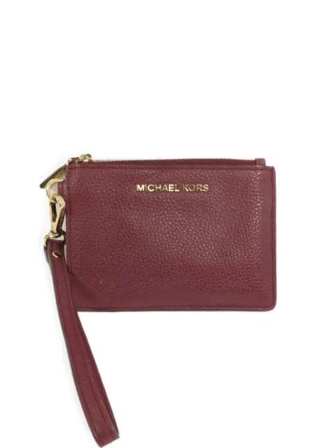 Michael Kors Vintage tarjetero Mercer de piel granulada