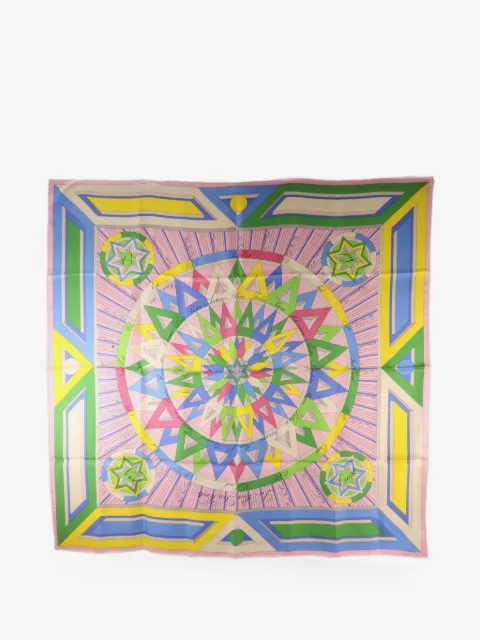 Hermès Pre-Owned Sjaal met geometrische print