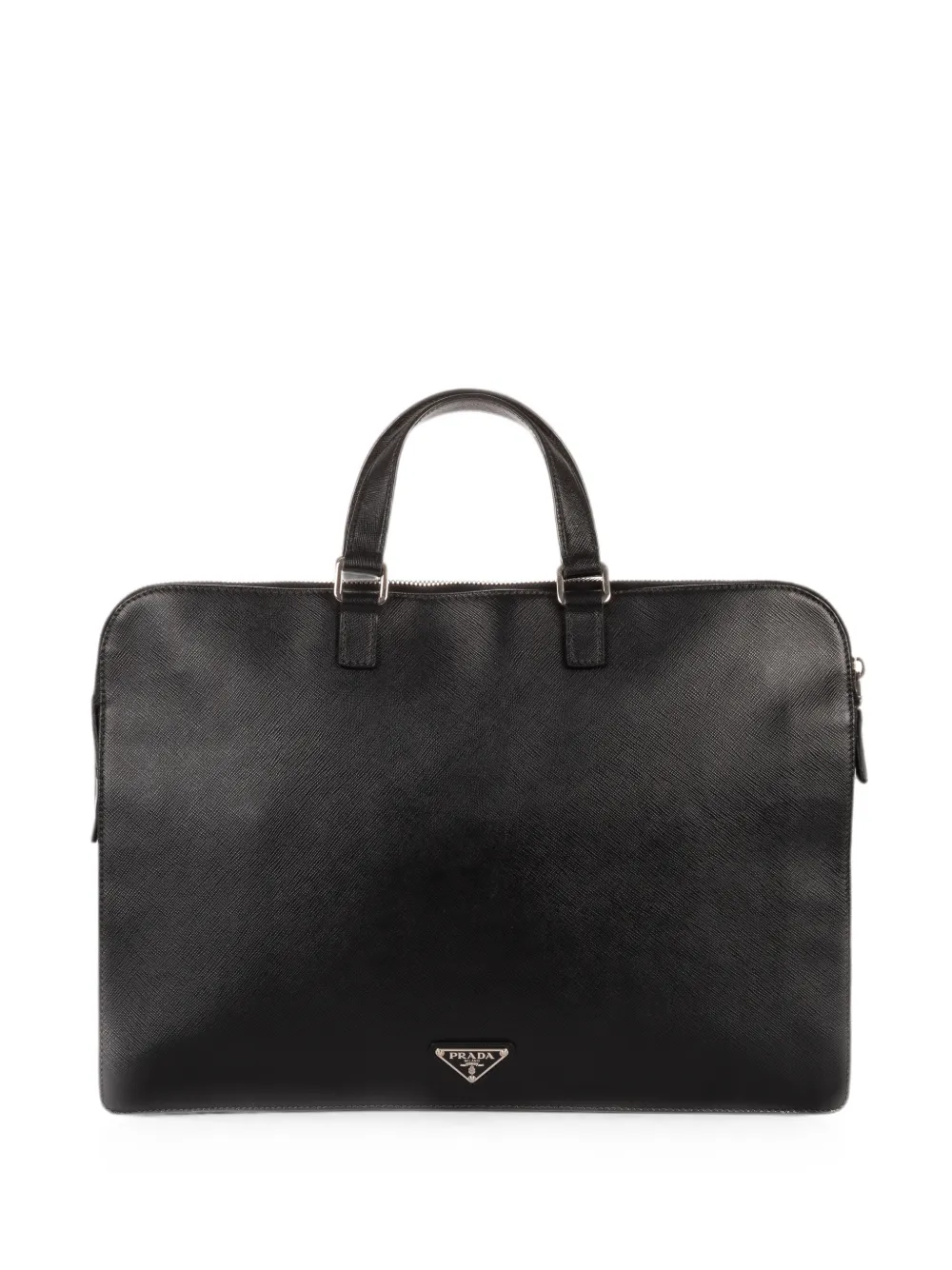 Prada Pre-Owned Saffiano-leather laptop bag - Nero