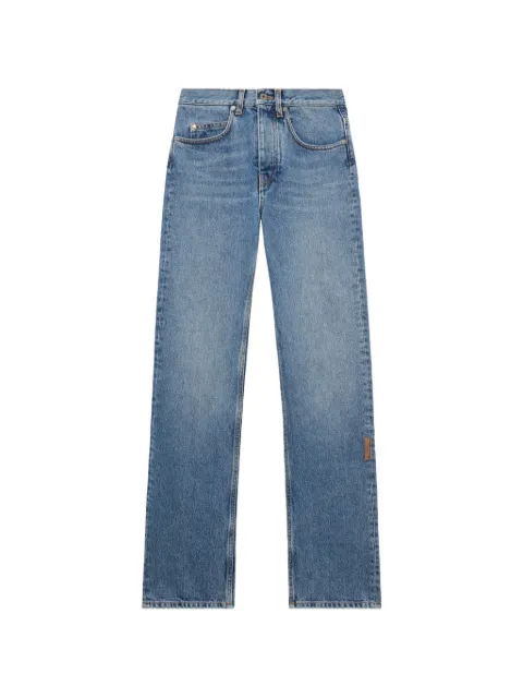 Off-White jeans rectos con parche del logo