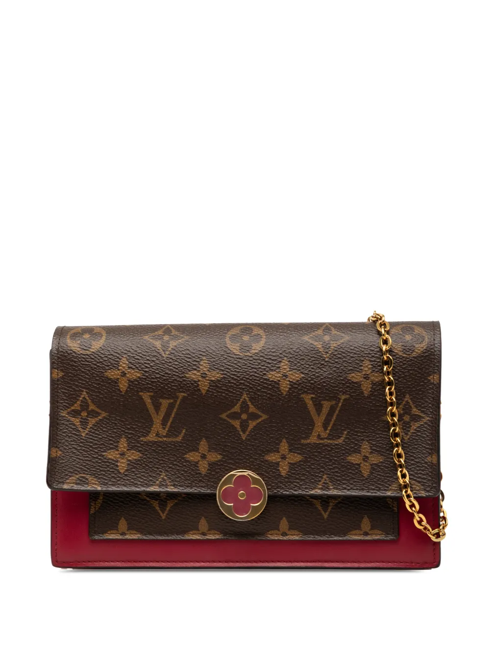 Louis Vuitton Pre-Owned 2019 Flore Wallet On Chain Umhängetasche mit Monogramm - Braun