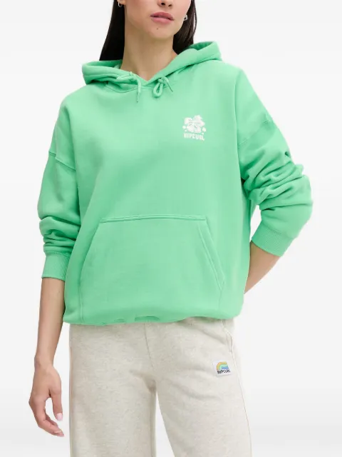 Rip Curl Surf Puff Heritage logo-print floral-detail hoodie