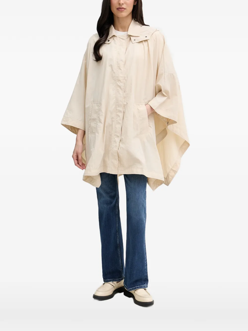 Sisley hooded raincoat - Toni neutri