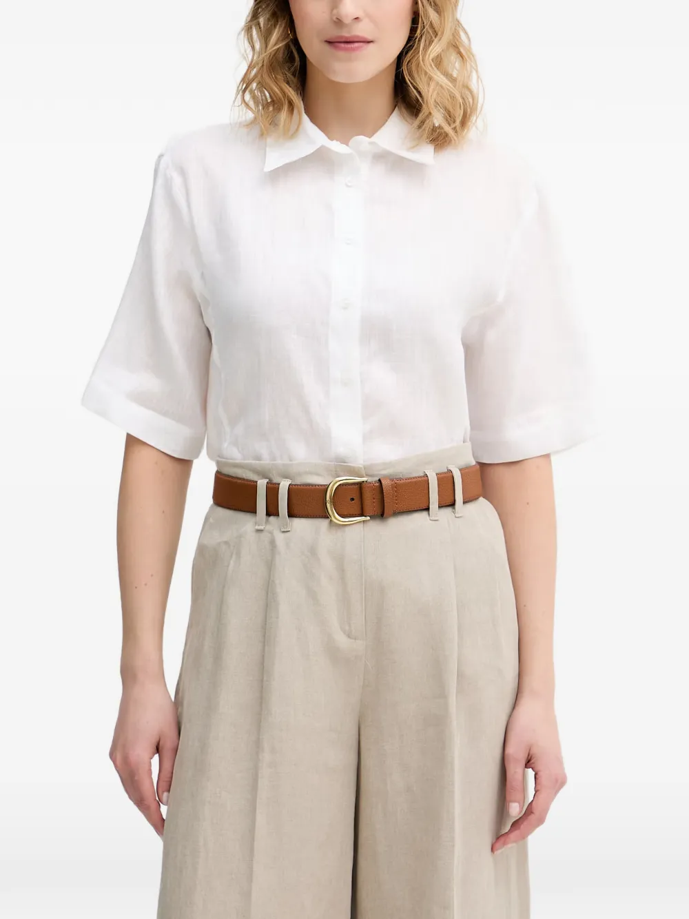 Sisley short-sleeve shirt - Weiß