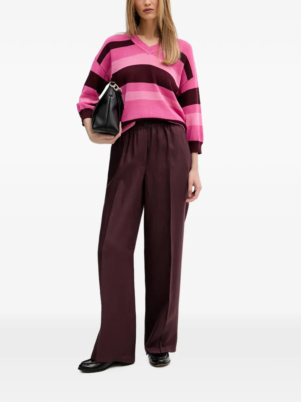 Sisley Straight plooibroek Bruin
